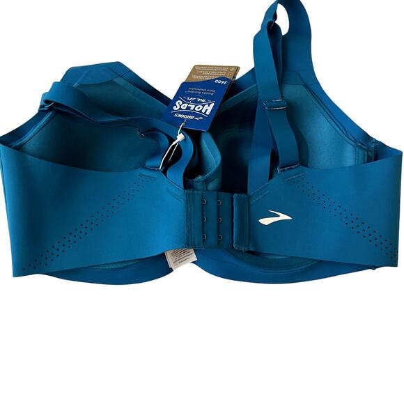 Brooks Dare Underwire Run Bra Sports Lagoon Blue size 36DD NEW - Picture 2 of 6